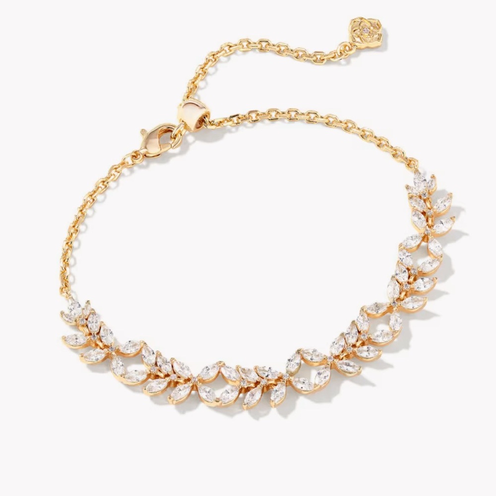 Kendra Scott Rosalie Gold Leaf Bracelet